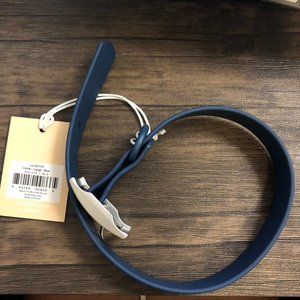 Wild One Dog Collar- Navy L + poop bag carrier